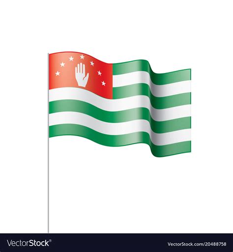 Abkhazia flag Royalty Free Vector Image - VectorStock