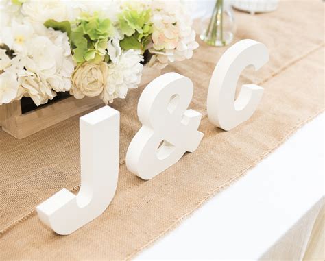 Wooden Letters Freestanding Wedding Sign Initial Signs - Etsy