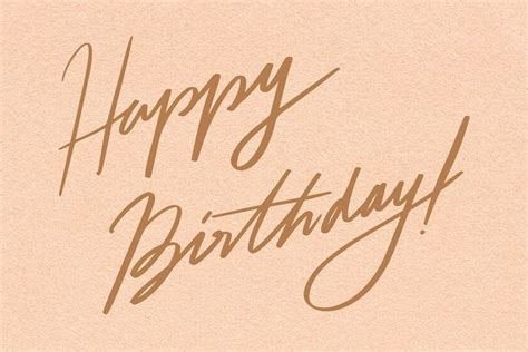 Happy birthday cursive calligraphy vector | premium image by rawpixel ...