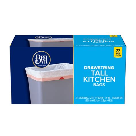 Kitchen Drawstring 13 Gallon - Best Yet Brand