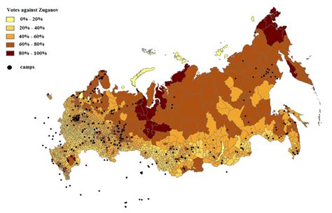 The Gulag archipelago geography and anti-communist voting at 1996 ...