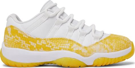 Buy Wmns Air Jordan 11 Low 'Yellow Snakeskin' - AH7860 107 | GOAT