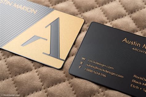 Luxury Black Metal Business Cards