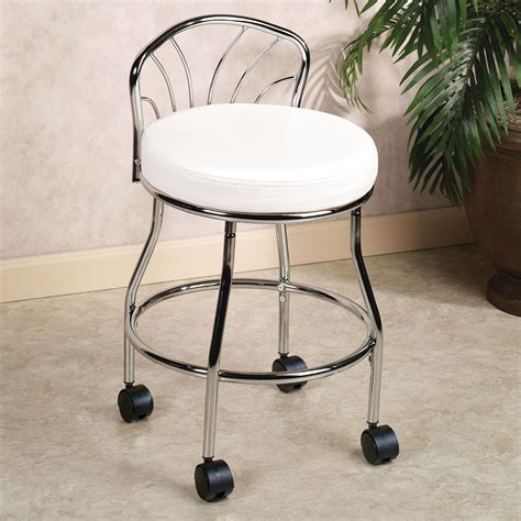 vanity stool with wheels