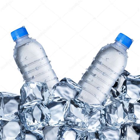 Cold Water Bottles In Ice Bucket Stock Photo by ©somchaij 97867418