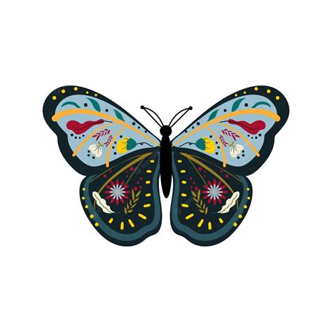 Premium Vector | Butterflies and with pattern