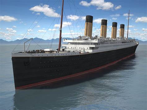 Rms Titanic Cruise Ship D Model Cgstudio Titanic Titanic Model Hot ...