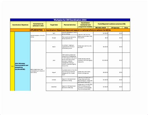 6 Excel Work Plan Template - Excel Templates