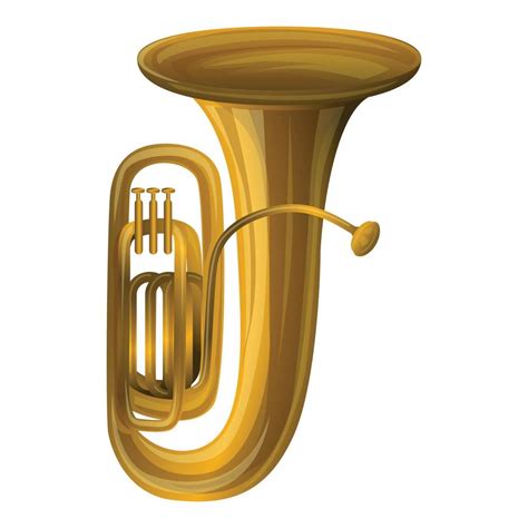 Trombone icon, cartoon style 14614737 Vector Art at Vecteezy