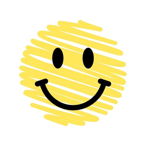 Premium Vector | Stay positive emoji hand drawn design element smiley ...