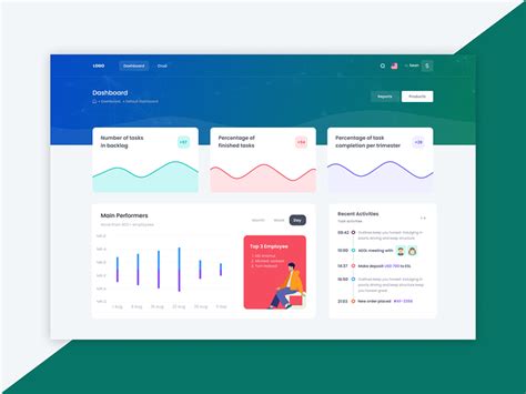 Project Management Dashboard Design by MD. Anamul Arshad on Dribbble