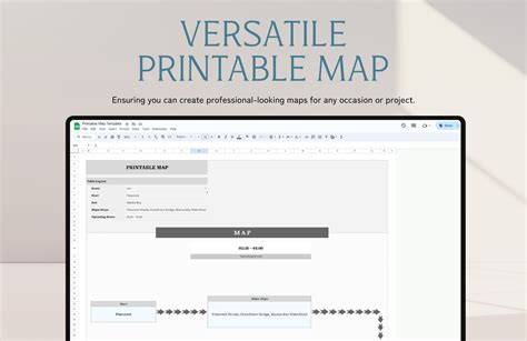 Printable Map Template | Template.net