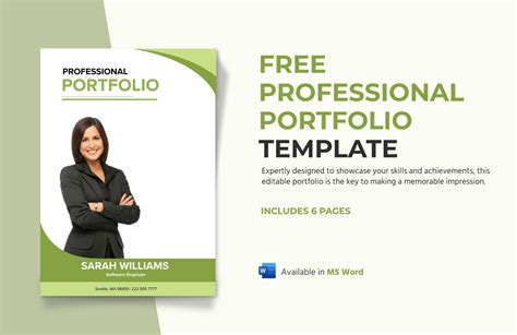 Free Professional Portfolio Template - Download in Word | Template.net