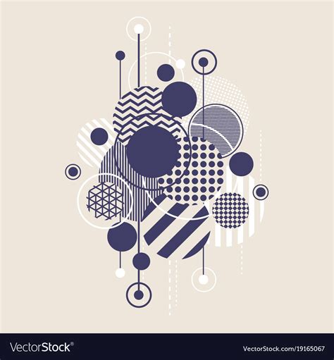 Abstract art background with modern geometric Vector Image