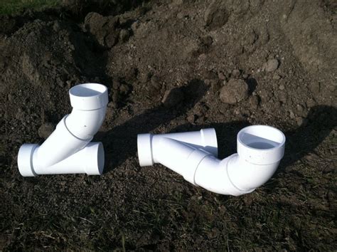 Proper way to lay PVC wye drain | DIY Home Improvement Forum