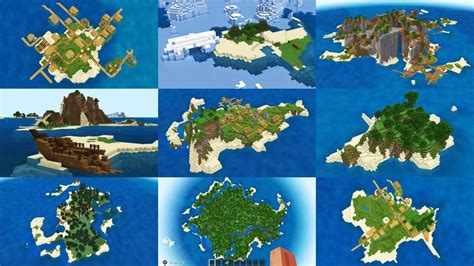 Big Survival Island Seed Minecraft Pe Bedrock Seeds