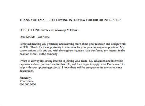 Fine Beautiful Info About Subject Interview Thank You Email Resume For ...