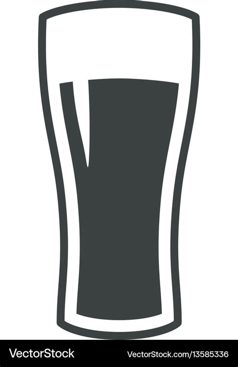 Beer glass icon iweb sign symbol logo label Vector Image