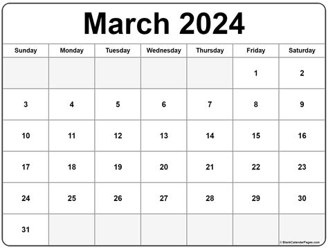 March 2024 calendar | free printable calendars