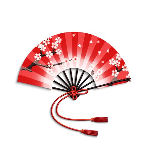 Japanese Folding Fan 462217 Vector Art at Vecteezy