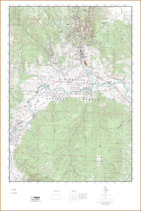 Topo Map Of Creede Colorado - map : Resume Examples #Wk9ynJnY3D