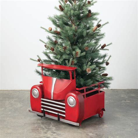 Red Truck Christmas Tree Stand - Mundomomentaneo