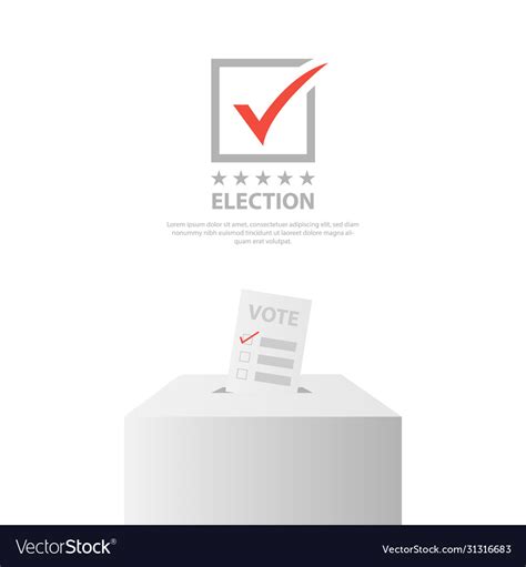 Election background design template isolated Vector Image