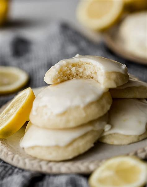 Lemon Ricotta Cookies with Lemon Glaze - Salt & Baker