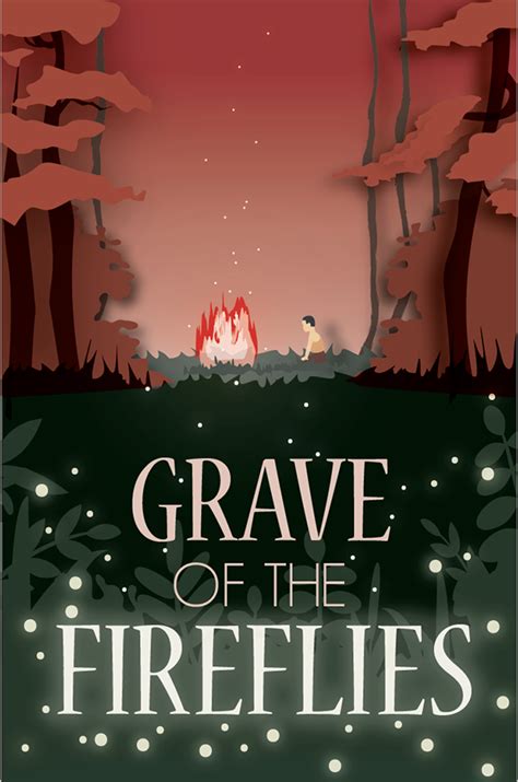 Grave of the Fireflies movie poster on Behance