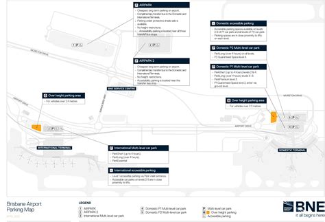 Parking Brisbane International Airport map BNE