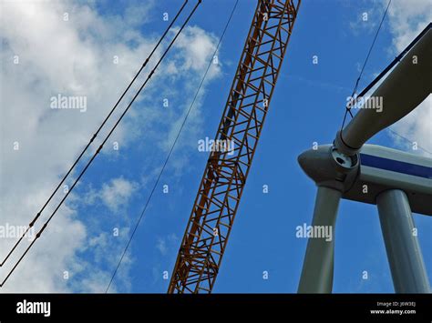 wind turbine installation Stock Photo - Alamy