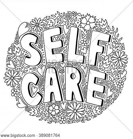 Self Care Black White Vector & Photo (Free Trial) | Bigstock