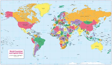 World Map With Countries And Capital Cities – Get Latest Map Update