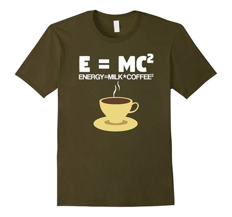 E=MC Squared Funny Coffee T shirt-CL – Colamaga