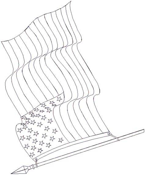 American Flag coloring pages to print