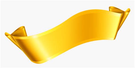 Yellow Ribbon Png - Vector Gold Ribbon Banner, Transparent Png ...