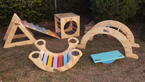 ¿Y si ponés “una plaza” en tu casa? Juegos de madera para niños: una ...