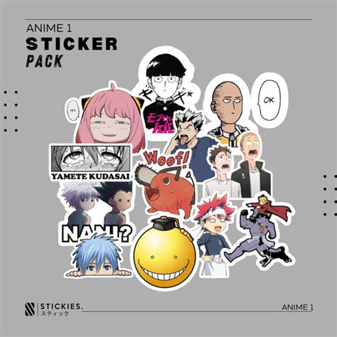 Jual Stiker/Sticker Pack "Anime" | high quality | vinyl | murah - 1 ...