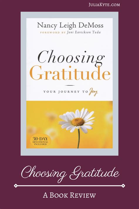 Choosing Gratitude Book Review - Committing My Way