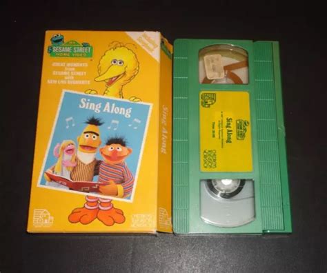 SESAME STREET : Sing Along (VHS, 1987) Rare Kids HTF OOP Rare Green ...