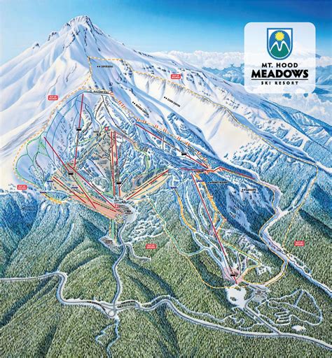 Mount Hood Meadows piste map