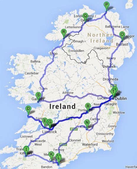 Map Of Carlow Ireland