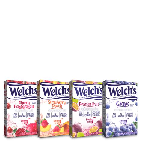 Delicious Fruit Flavored Powdered Drink Mixes from Welch's