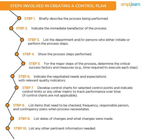 Six Sigma Control Plan - Needs & Strategie