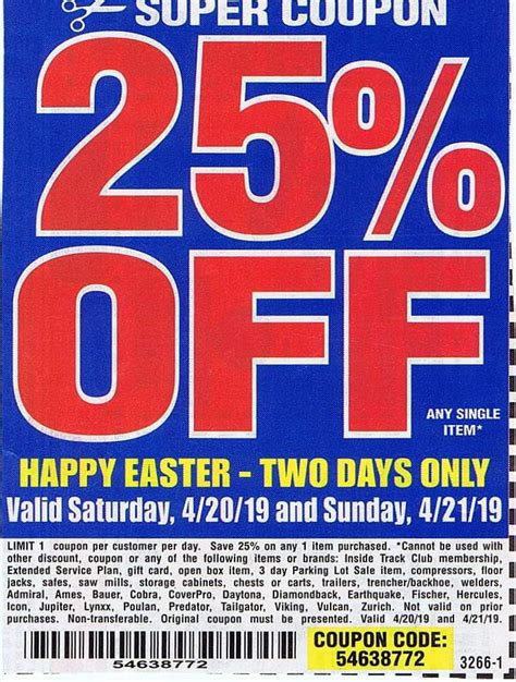 Harbor Freight Coupon 25 Percent Off Printable