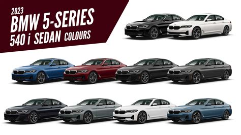 2023 BMW 5 Series 540i Sedan All Colors - AUTOBICS