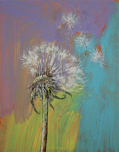 Dandelion Painting by Michael Creese - Fine Art America