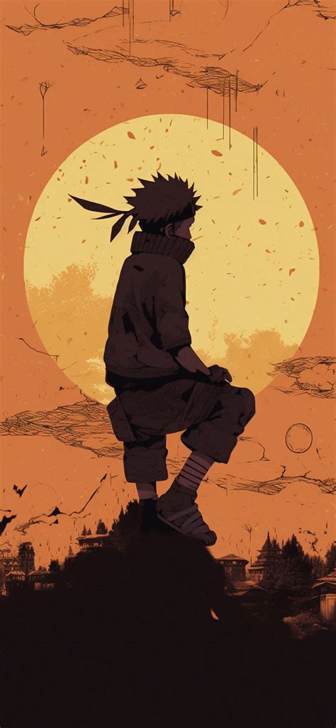 Kid Naruto & Sun Orange Wallpapers - Naruto Aesthetic Wallpaper