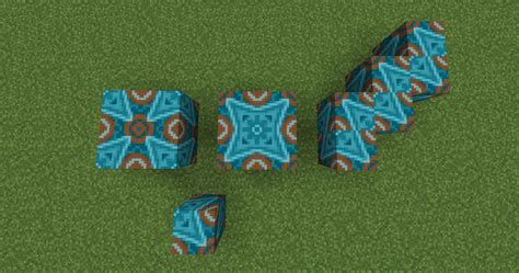 Cyan Glazed Terracotta Revisited Minecraft Texture Pack