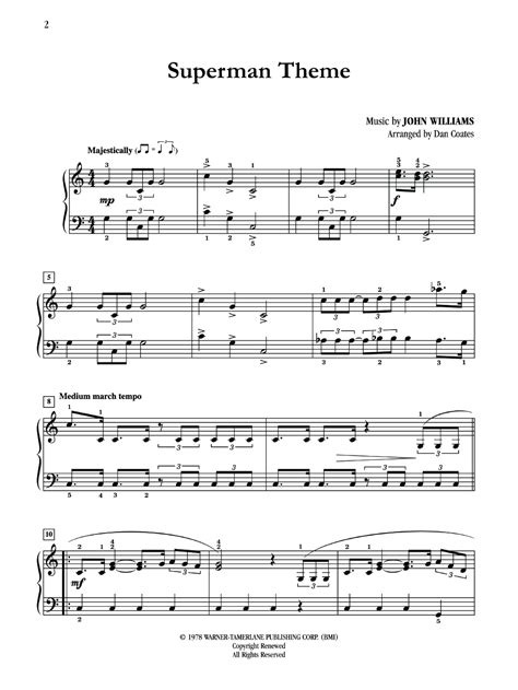 Superman Theme by WILLIAMS, J / COATES, D| J.W. Pepper Sheet Music